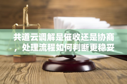共道云调解是催收还是协商，处理流程如何判断更稳妥