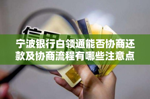 宁波银行白领通能否协商还款及协商流程有哪些注意点