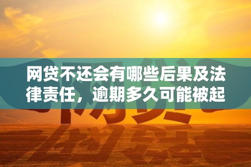 网贷不还会有哪些后果及法律责任，逾期多久可能被起诉